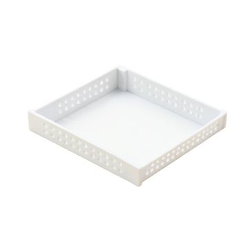 Field Bluff Empty Under-Desk Cable Tray - White