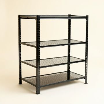 Black Wire Shelving (synthetic illustration; no displayed measurements)