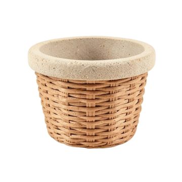 Giesen Basket Cast Stone Small Pot Planter