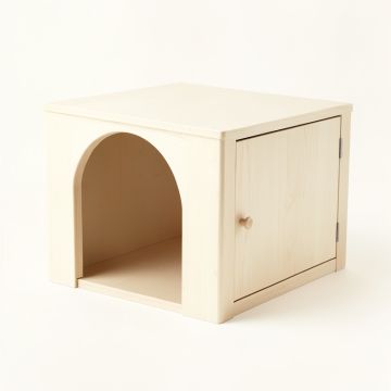 Sage Brook Empty Furniture-Style Litter Enclosure - Ivory (synthetic illustration; no displayed measurements)