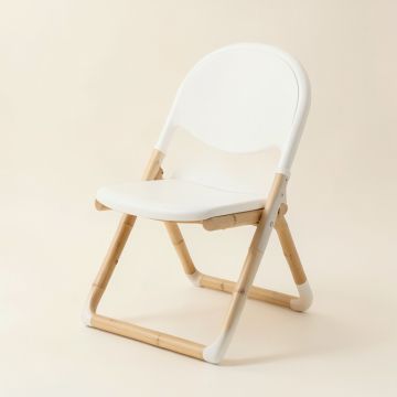 Cove Crest Folding Outdoor Chair - White (synthetic illustration; no displayed measurements)