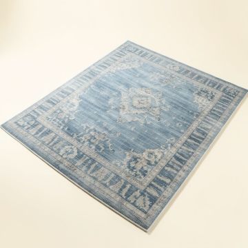 Bussard Cotton Blue Area Rug (synthetic illustration; no displayed measurements)