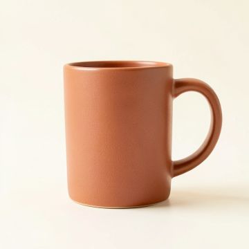 Elm Bend Ceramic Mug - Terracotta (synthetic illustration; no displayed measurements)