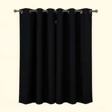 Wayfair Basics Solid Blackout Thermal Tab Top Single Curtain Panel (synthetic illustration; no displayed measurements)