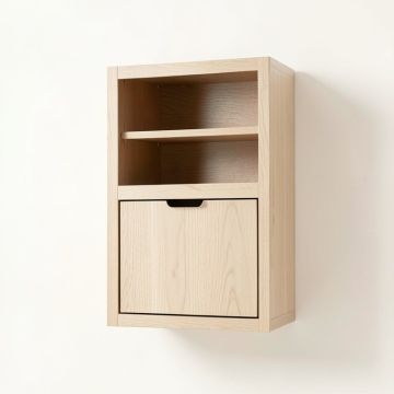 Cove Bluff Wall-Mounted Entry Cabinet - Beige (synthetic illustration; no displayed measurements)