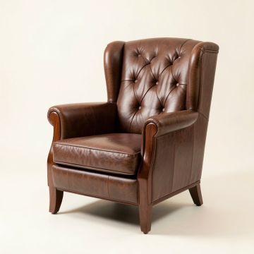 33.5 '' Wide Tufted Wingback Chair (synthetic illustration; no displayed measurements)