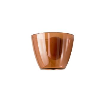 River Canyon Wall Sconce Mounted On A Plain Wall - Terracotta