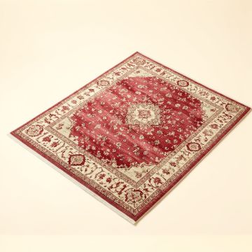 Harford Power Loom Cream/Red Rug (synthetic illustration; no displayed measurements)