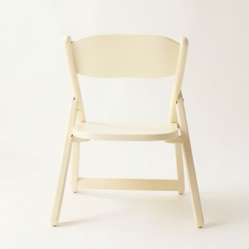 Vale Canyon Folding Outdoor Chair - Cream (synthetic illustration; no displayed measurements)