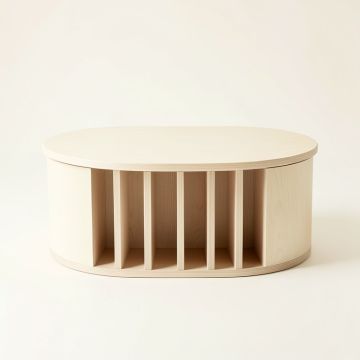 Laurel Branch Shoe Storage Bench - Ivory (synthetic illustration; no displayed measurements)