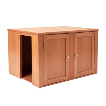 Clay Dell Empty Furniture-Style Litter Enclosure - Terracotta