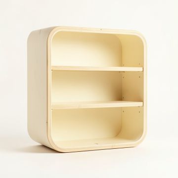Field Bridge Empty Mug-Storage Cabinet Insert - Cream (synthetic illustration; no displayed measurements)