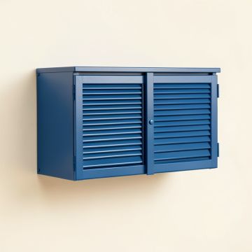 Wren Crossing Wall-Mounted Entry Cabinet - Blue (synthetic illustration; no displayed measurements)