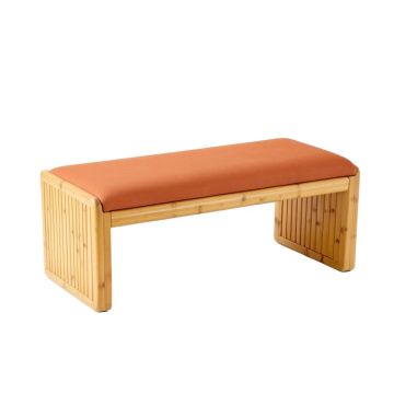 Ash Crest Indoor Bench - Terracotta
