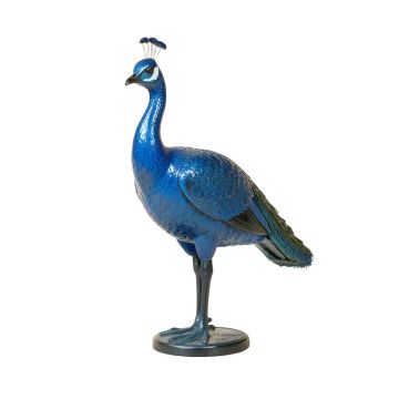 Candia Metal Peacock Statue
