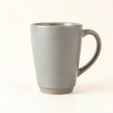 Aspen Branch Ceramic Mug - Gray (synthetic illustration; no displayed measurements)