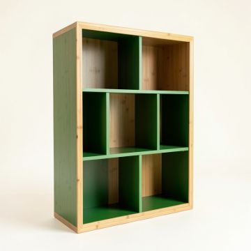 Cove Field Freestanding Bookcase - Green (synthetic illustration; no displayed measurements)