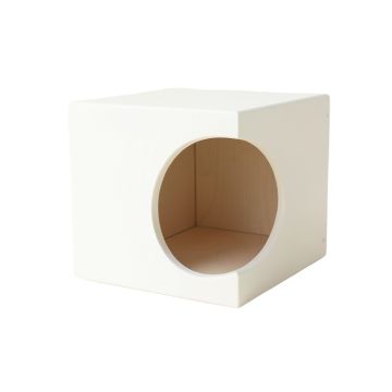 Birch Bridge Wall-Mounted Cat Perch - White
