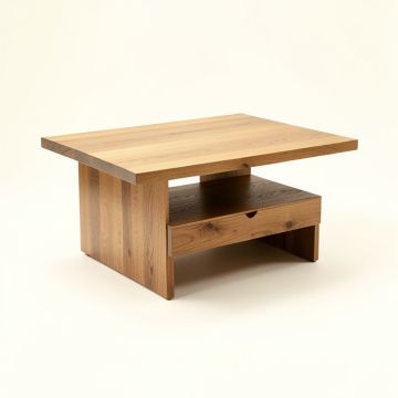 Soderberg Solid Wood Coffee Table With Storage (synthetic illustration; no displayed measurements)