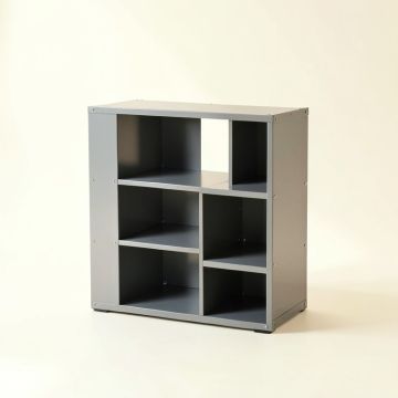 Ridge Bend Desktop Shelving Unit - Gray (synthetic illustration; no displayed measurements)
