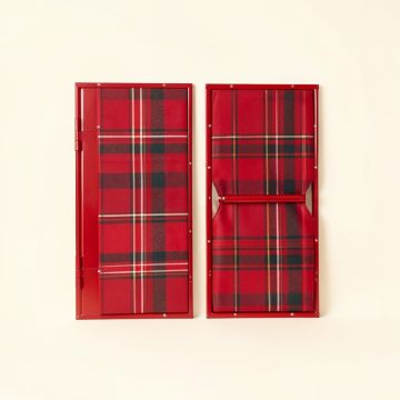 Plaid Camper Bouncy 2 Piece Set (synthetic illustration; no displayed measurements)