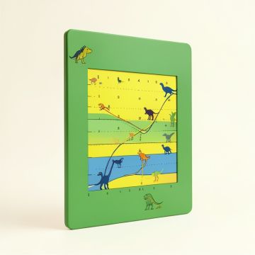 Dinosaur Kingdom Growth Chart (synthetic illustration; no displayed measurements)