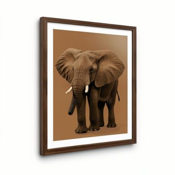 Global Elephant Framed Graphic Art (synthetic illustration; no displayed measurements)