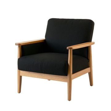 Bay Branch Upholstered Armchair - Black
