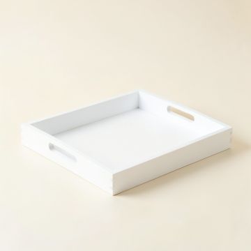 Brook Dale Serving Tray - White (synthetic illustration; no displayed measurements)