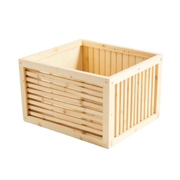 Dune Crossing Empty Furniture-Style Litter Enclosure - Cream (synthetic illustration; no displayed measurements)