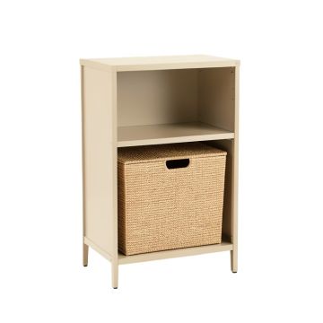 Hill Brook Freestanding Pull-Out Hamper Cabinet - Beige