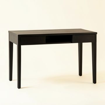 Slate Edge Writing Desk - Black (synthetic illustration; no displayed measurements)