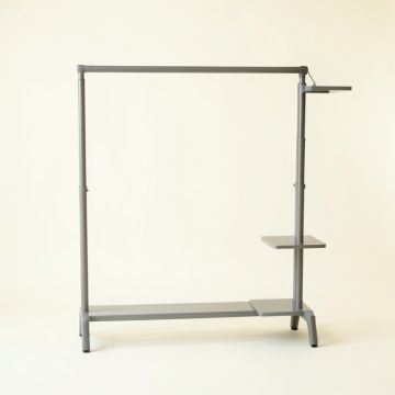 Hill Branch Empty Garment Rack - Gray (synthetic illustration; no displayed measurements)