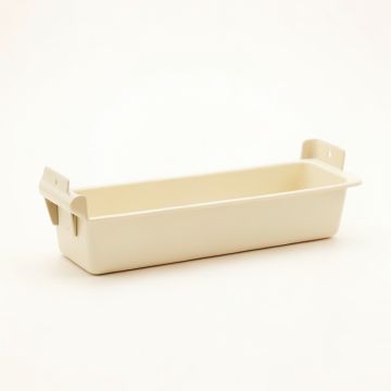Summit Branch Empty Railing Planter With Integral Brackets - Ivory (synthetic illustration; no displayed measurements)