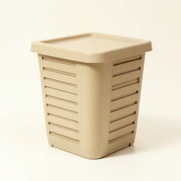 Alder Canyon Closed Garden Compost Bin - Beige (synthetic illustration; no displayed measurements)