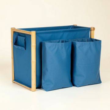Harbor Crest Laundry Sorting Station With Plain Removable Bags - Blue (synthetic illustration; no displayed measurements)