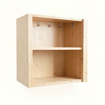 Rowan Bend Empty Mug-Storage Cabinet Insert - Ivory (synthetic illustration; no displayed measurements)