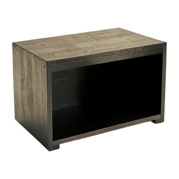 Cliff Edge Shoe Storage Bench - Black