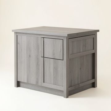 Clay Crest Freestanding Laundry Folding Counter - Gray (synthetic illustration; no displayed measurements)