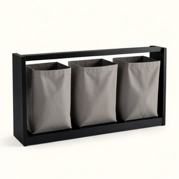 Briar Arc Laundry Sorting Station With Plain Removable Bags (synthetic illustration; no displayed measurements)