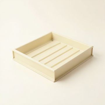 Spruce Bluff Empty Under-Desk Cable Tray - Cream (synthetic illustration; no displayed measurements)