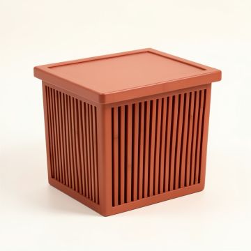Clay Bridge Laundry Hamper - Terracotta (synthetic illustration; no displayed measurements)