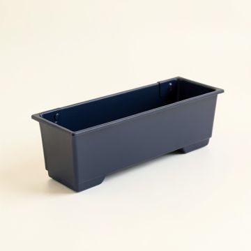 Pine Bridge Empty Railing Planter With Integral Brackets - Navy (synthetic illustration; no displayed measurements)