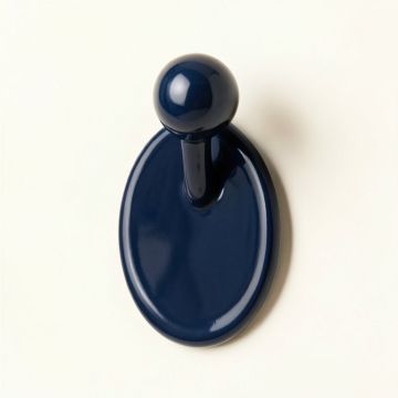 Lake Bluff Wall-Mounted Robe Hook - Navy (synthetic illustration; no displayed measurements)