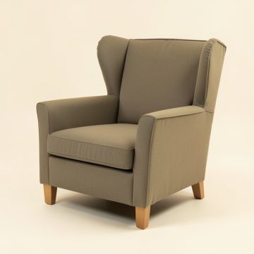 Andover 26.25 '' Wide Polyester Wingback Chair (synthetic illustration; no displayed measurements)