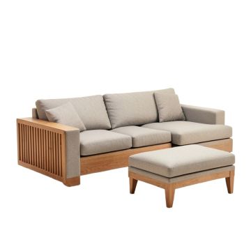 77 '' Wide Reversible Modular Sofa & Chaise With Ottoman