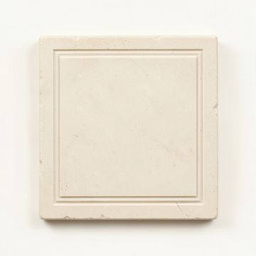 Olive Crest Uninstalled Square Decorative Tile - Ivory (synthetic illustration; no displayed measurements)