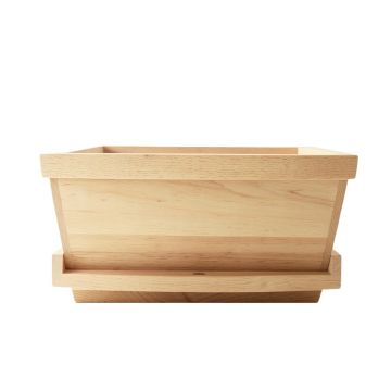 Moss Crest Empty Raised Planter - Beige