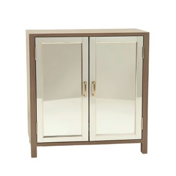 Kaysen 2 Door Mirrored Accent Cabinet