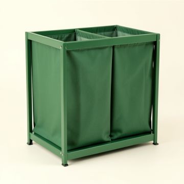 Wren Dale Laundry Sorting Station With Plain Removable Bags - Green (synthetic illustration; no displayed measurements)
